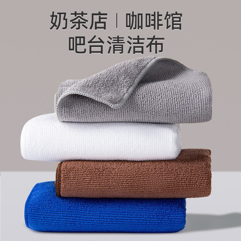 Commercial Microfiber Cleaning Cloth for Coffee Shops & Kitchens, Super Absorbent & Lint-Free