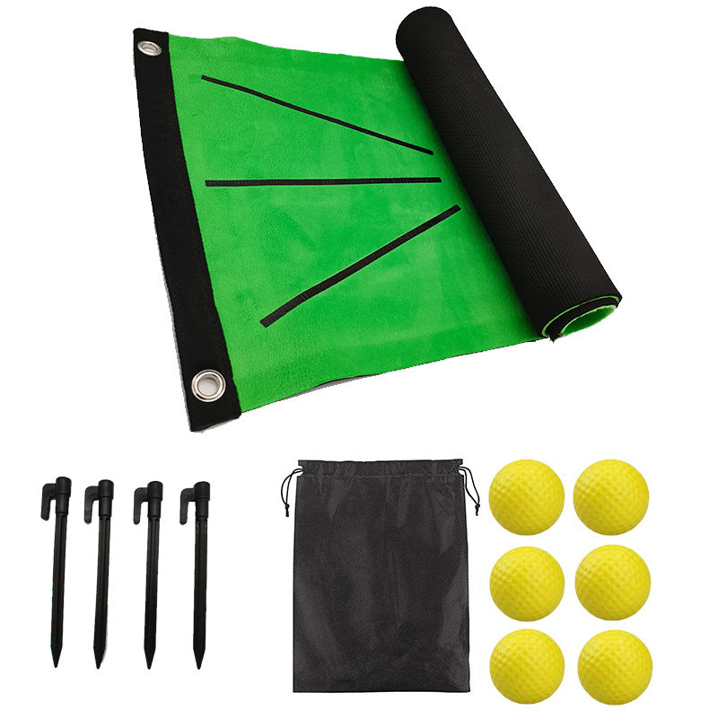 Golf Hitting Mat Indoor Practice Aid with Tee Holes