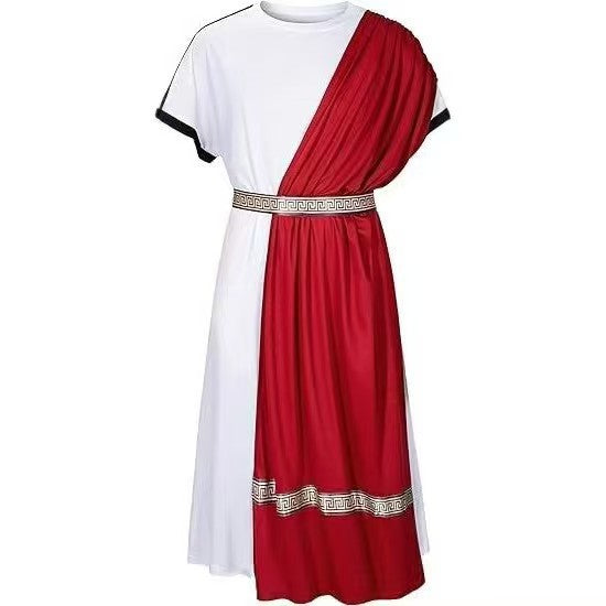 Medieval Renaissance Prince Robe Costume for Men, Ancient Greek Roman Warrior Cosplay, Halloween Fancy Dress