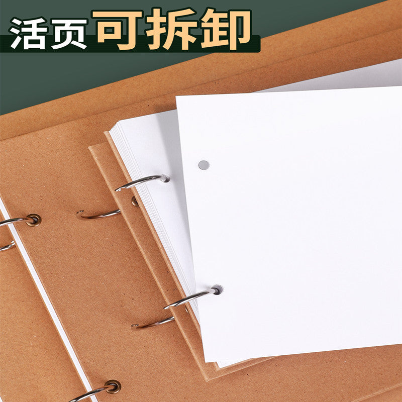 Ring Bound Sketchbook for Art, Drawing, and Craft with Thick Blank Pages