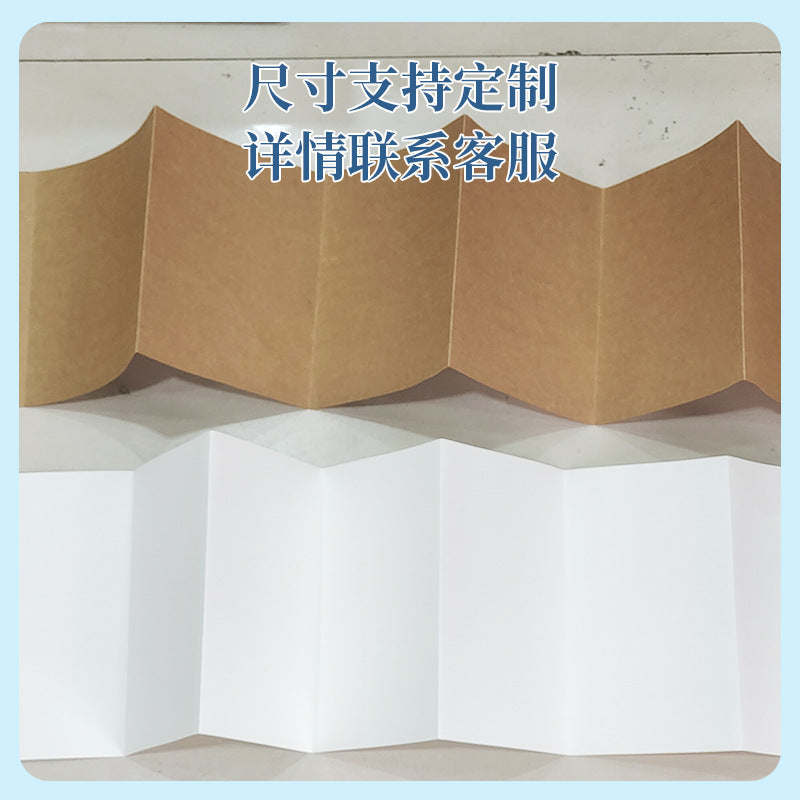 Accordion Foldable Drawing Paper Roll - Thickened Kraft White Cardboard for Markers and Creative Art
