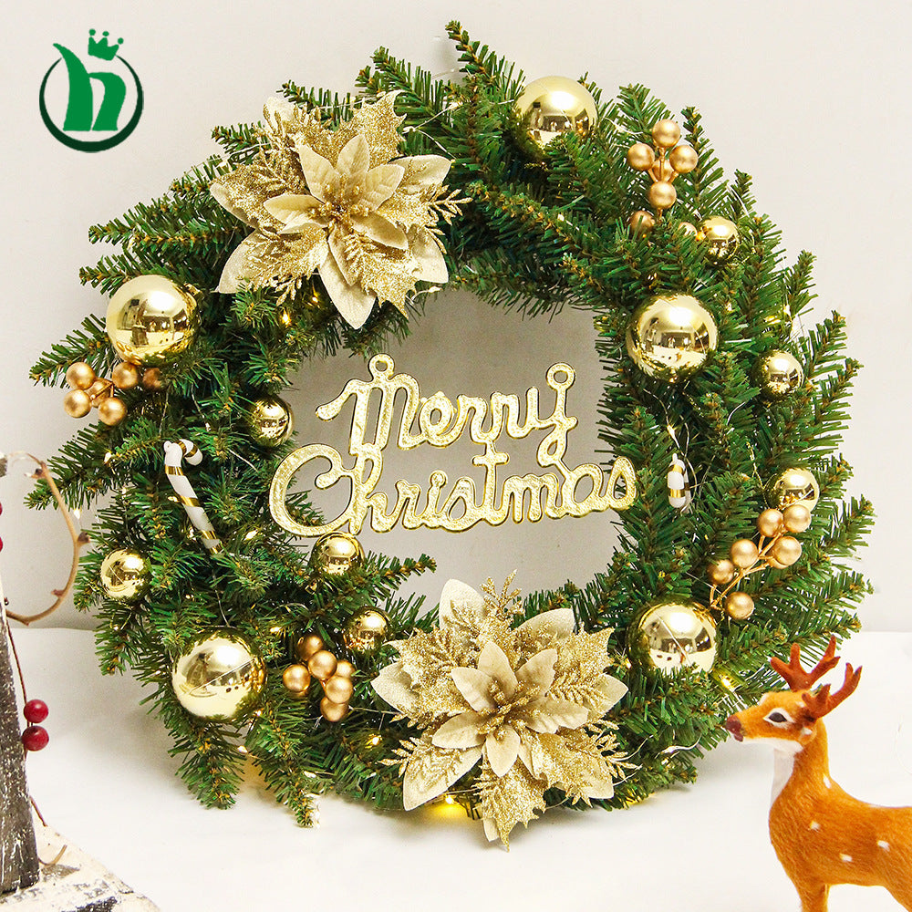 Christmas Artificial Tinsel Wreath for Holiday Decor