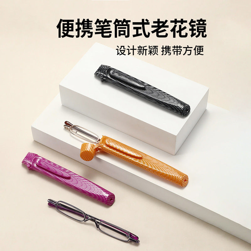 Portable Pen-Style Reading Glasses for Men and Women, Ultra-Lightweight Presbyopic Eyewear