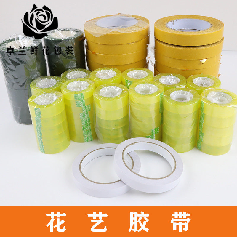 Floral Tape for Bouquet Arrangement and Crafting, Strong Adhesive, Various Colors and Types