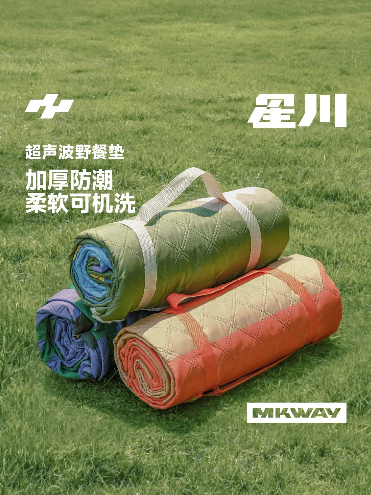 MKWAY Thickened Picnic Mat Foldable Outdoor Portable Camping Waterproof Ground Mat