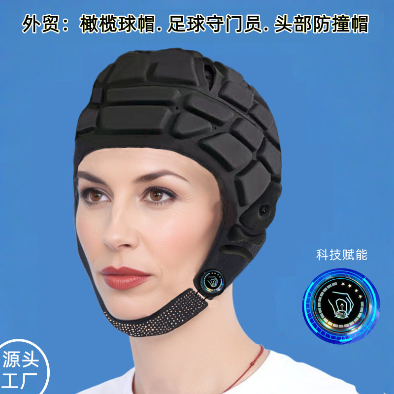 Soft Padded Helmet for Rugby Soccer Goalkeeper Volleyball Basketball Skiing Skateboarding Cycling Head Protection