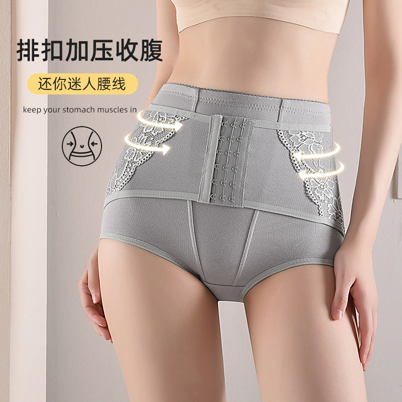 High Waist Tummy Control Shaper Panties for Women Postpartum Mesh Slimming Underwear