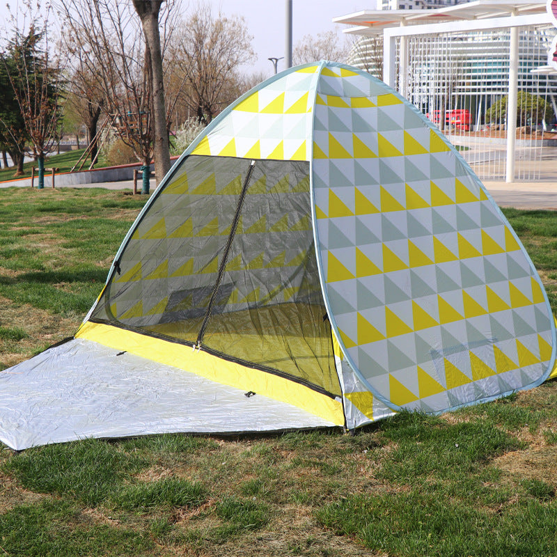 Automatic Pop-Up 3-4 Person Double Layer Camping Tent for Outdoor Travel