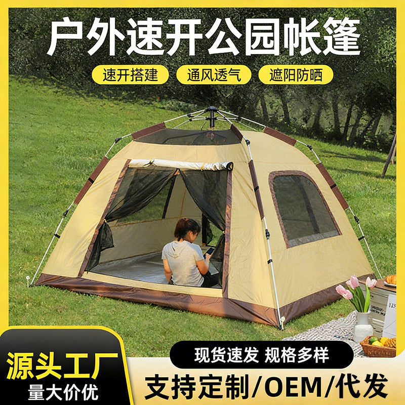 Automatic Pop-Up Camping Tent with UV Protection and Double-Layer Waterproof Design