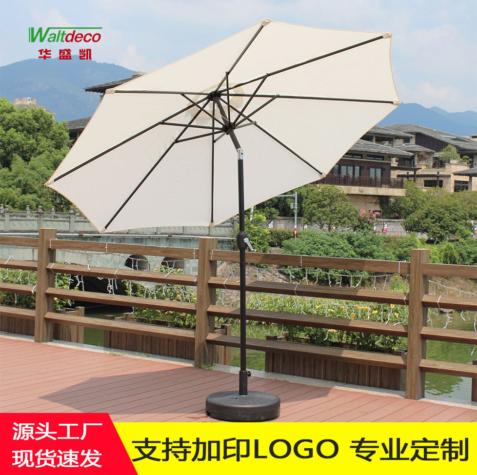 Outdoor Patio Umbrella with Crank and Tilt for Garden, Deck, and Balcony