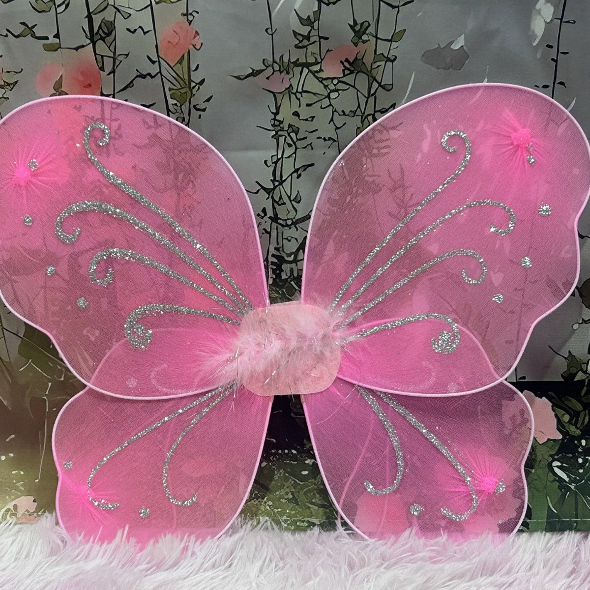 Kids' Foldable Angel Wings Costume Set for Performances and Festivals