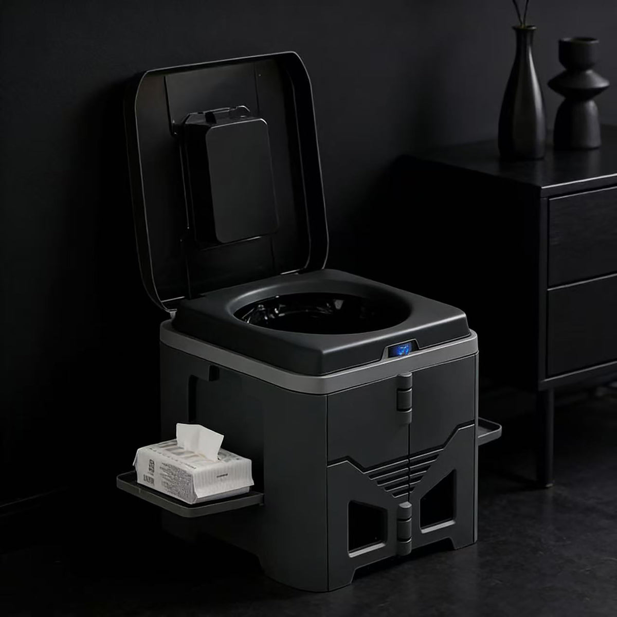Portable Folding Toilet for Camping, Travel, and Emergency Use - Odor-Proof and Easy to Store