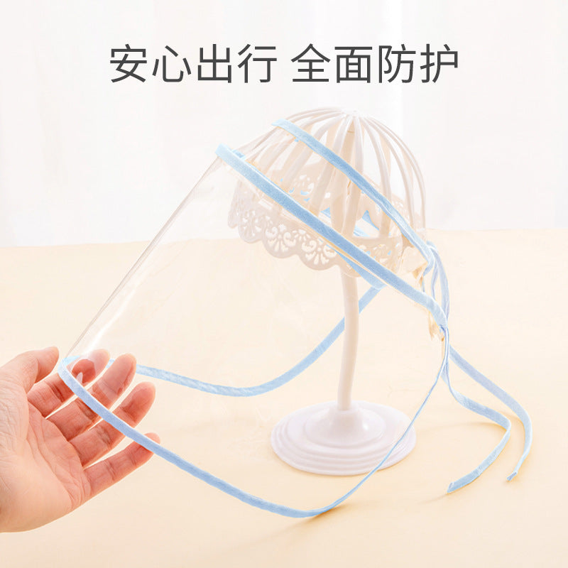 Infant Anti-Droplet Face Shield Hat for Newborns and Toddlers, Detachable Protective Outdoor Cap