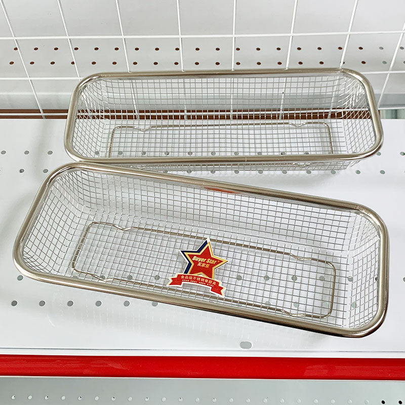 Stainless Steel Chopstick Holder with Drainage, Kitchen Utensil Storage Basket for Dishwasher and Sterilizer