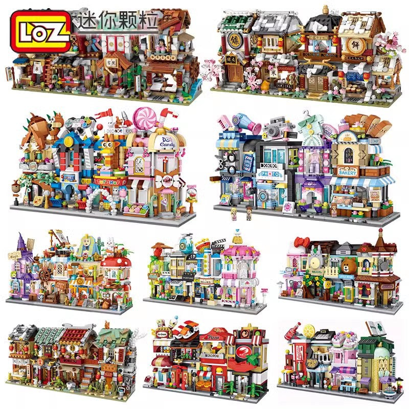 LOZ Mini Building Blocks Japanese Commercial Street Series for Adults and Girls