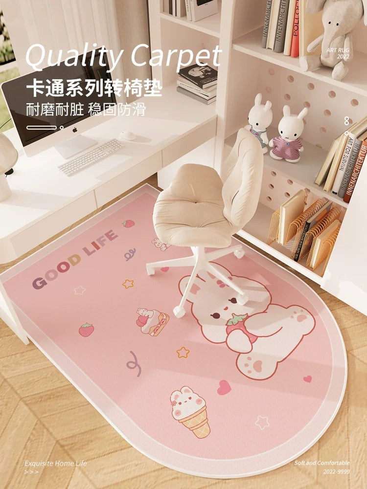 Chair Mat for Hardwood Floors, Non-Slip Desk Chair Mat for Office and Home, Sound Dampening Computer Chair Mat