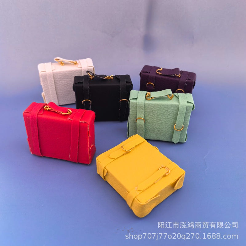 Miniature Dollhouse Suitcase for BJD Dolls & Photography Props