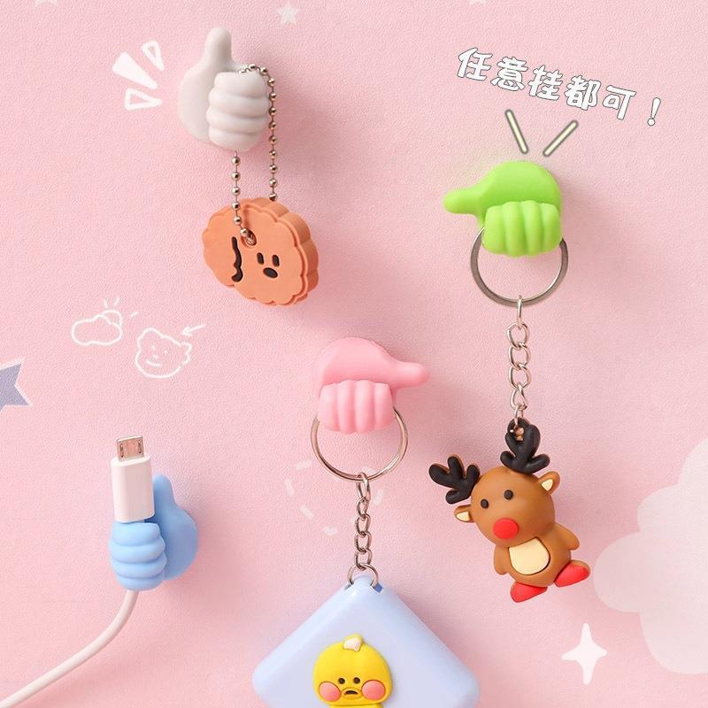 Thumb Cable Organizer Clips Self-Adhesive Wall Hooks for Data and Charging Cables
