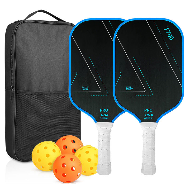 T700 Carbon Fiber Pickleball Paddle Set with Balls and Bag
