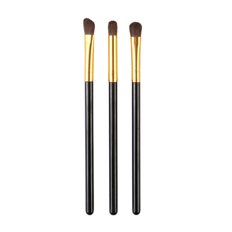 3-Piece Horse Hair Eyeshadow Brush Set for Beginners