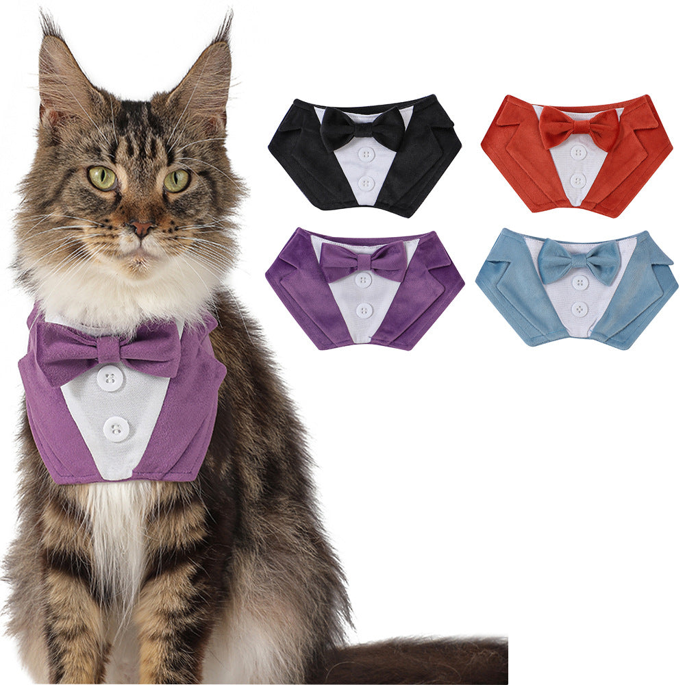 TANPOPO Pet Bandana Scarf with Hook and Loop Closure for Dogs and Cats