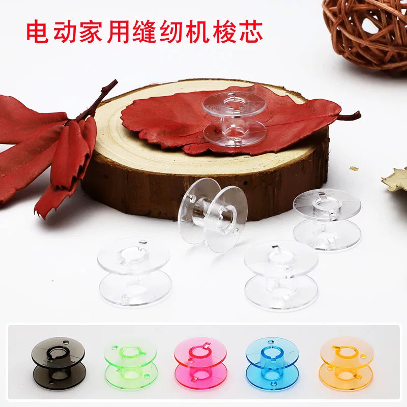 Plastic Bobbins for Brother Butterfly Flying Man Leap Fanghua Household Sewing Machines