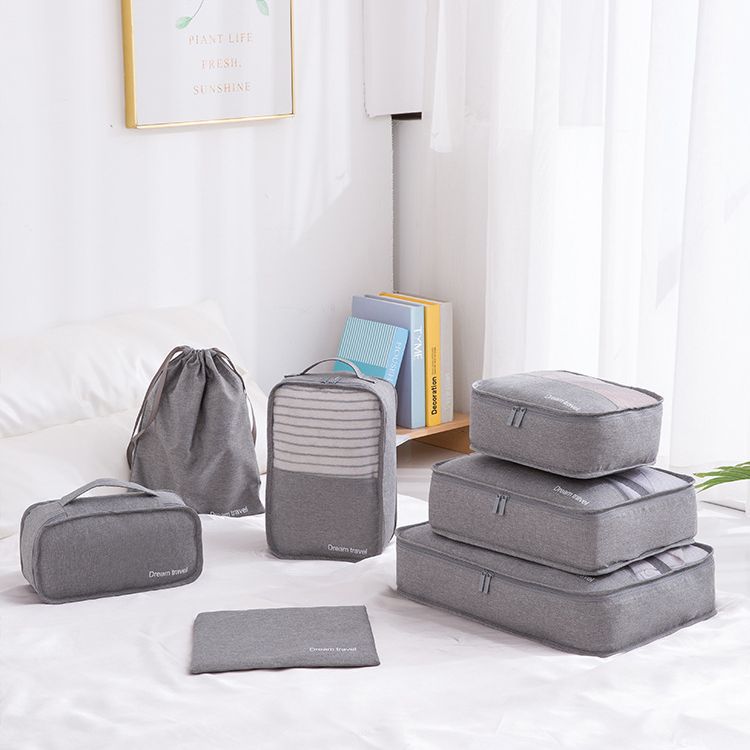 7-Piece Waterproof Travel Organizer Set for Luggage