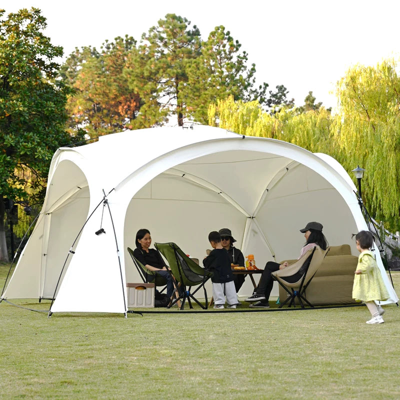 Dome Canopy Tent with Thickened Aluminum Poles for Outdoor Camping, Windproof, Rainproof, Sunshade