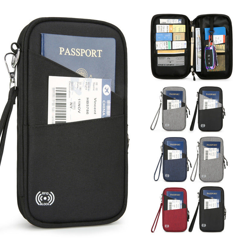 RFID Blocking Travel Passport Holder with Card Slots