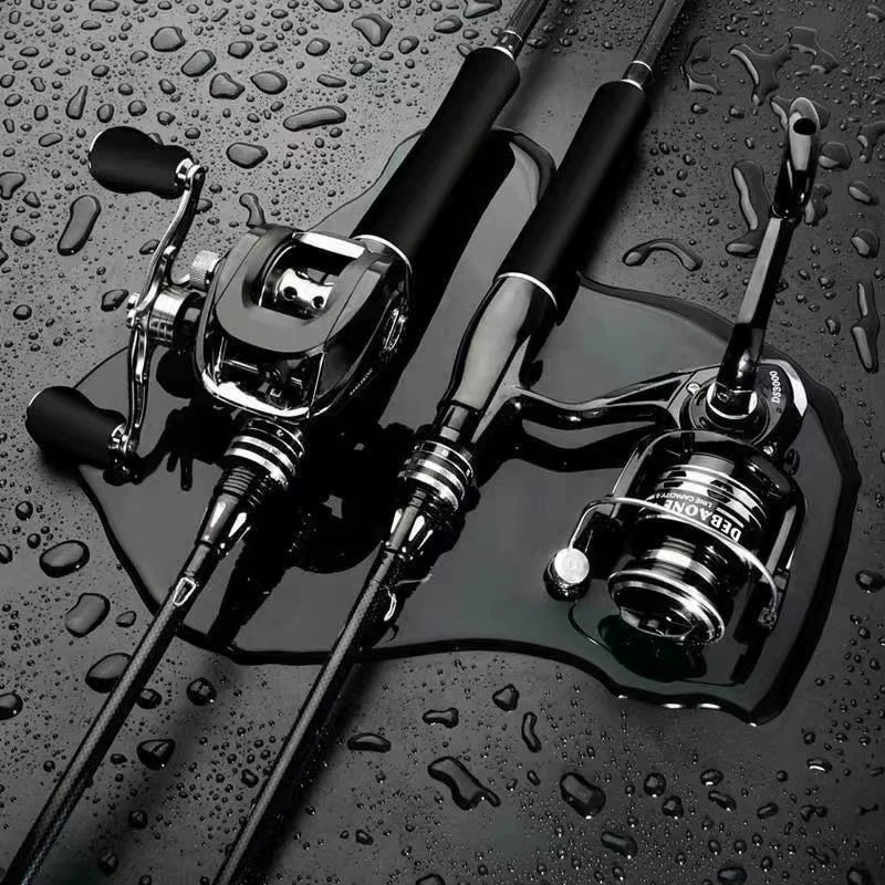 Carbon Fiber Lure Fishing Rod and Reel Combo for Freshwater and Saltwater Angling