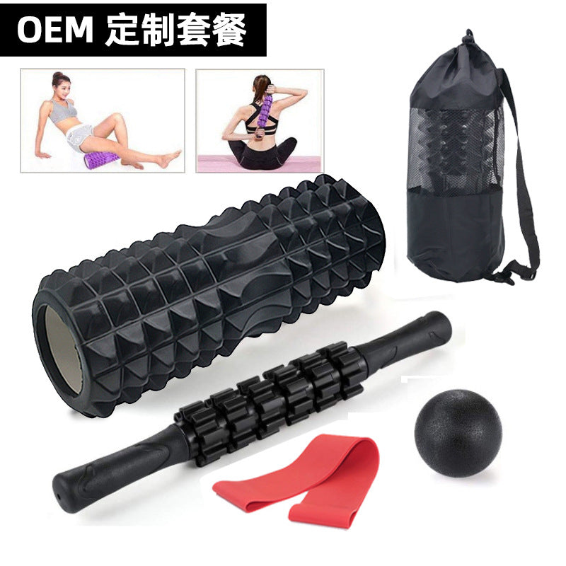 Foam Roller Massage Set for Muscle Relaxation and Yoga Fitness