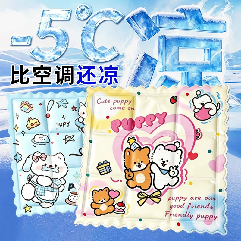 Cooling Gel Pad for Students, Car, Office, and Pets - No Water Injection Needed