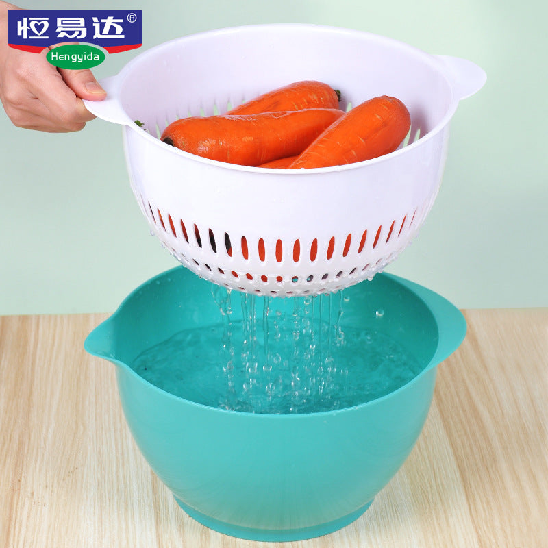 Hengyida Salad Spinner and Vegetable Washer with Drain Basket