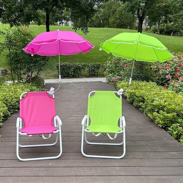Kids Outdoor Folding Camping Chair Portable Fishing Stool with Backrest