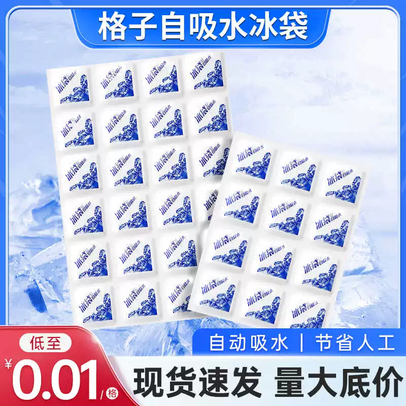 Reusable Self-Absorbing Ice Pack for Express Delivery, Food Preservation, and Commercial Refrigeration