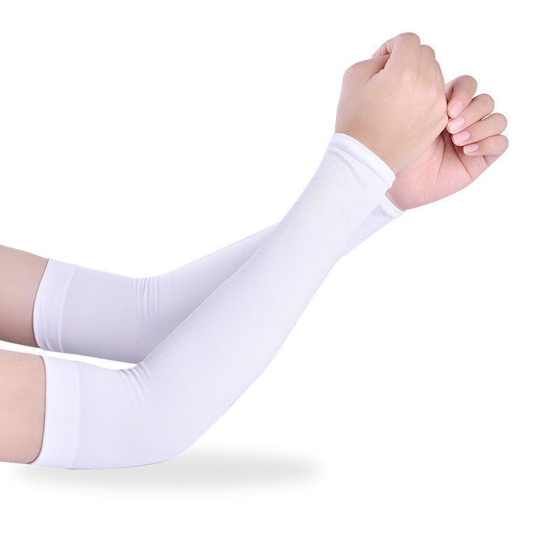 Unisex Ice Silk Sun Protection Arm Sleeves for Outdoor Cycling and Sports