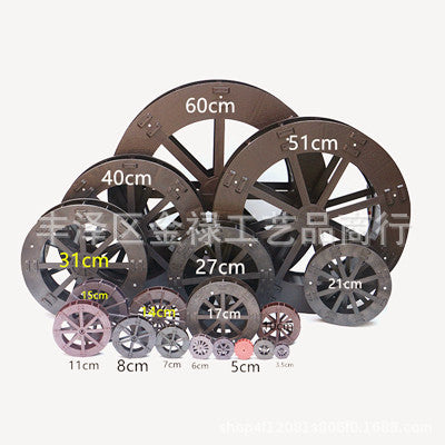 Feng Shui Water Wheel Ornament for Indoor Fountains, Plastic Decorative Landscape Accent