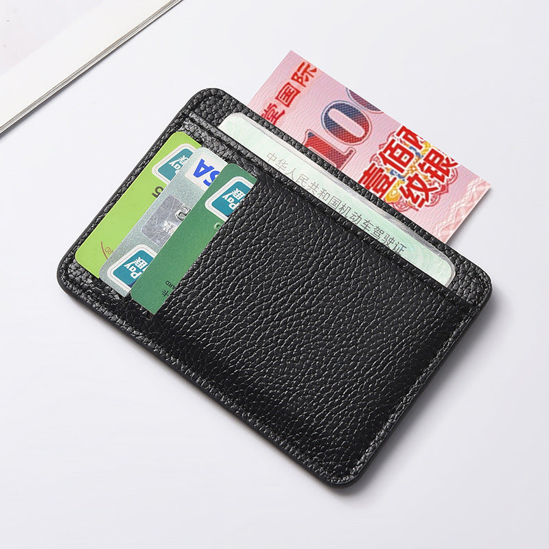 Fashionable Lychee Pattern Multi-Card Slot Wallet with Coin Purse