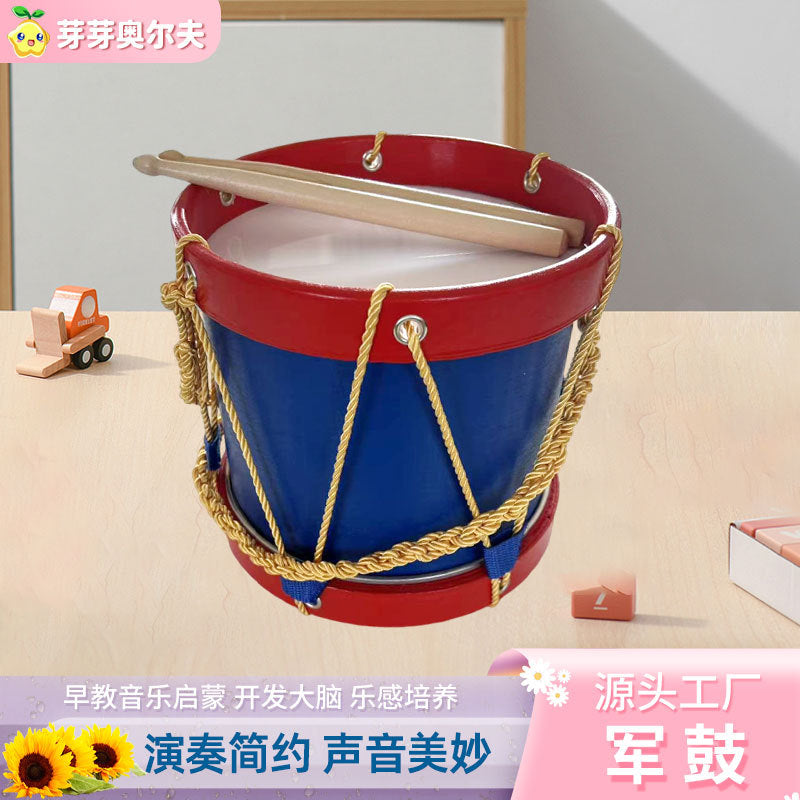 Kids' Sheepskin Snare Drum Orff Percussion Instrument for Early Music Education