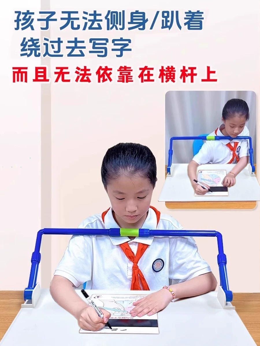 Children's Posture Corrector for Desk, Anti-Myopia Writing Aid, Adjustable Height for Students