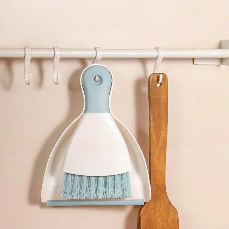 Mini Desktop Cleaning Set with Dustpan and Brush for Home and Pet Messes