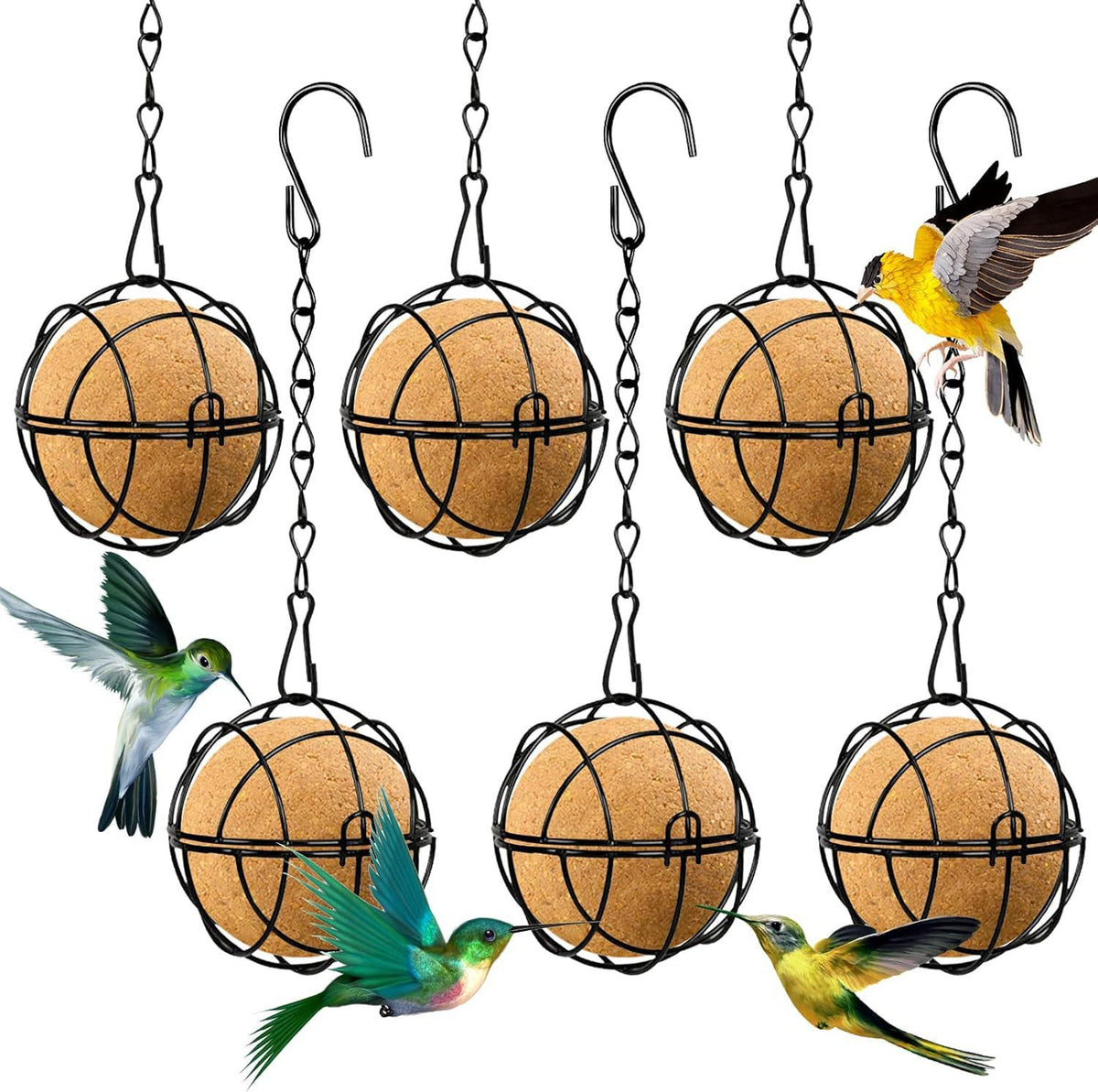 Hanging Fat Ball Bird Feeder for Outdoor Garden