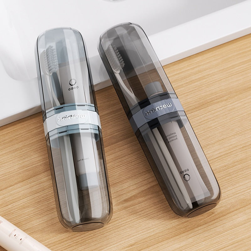 Portable Travel Toothbrush Holder and Mouthwash Cup Set