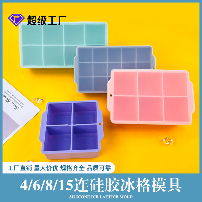 Silicone Ice Cube Tray Large Ice Ball Mold for Whiskey DIY Ice Maker Food Grade High Capacity