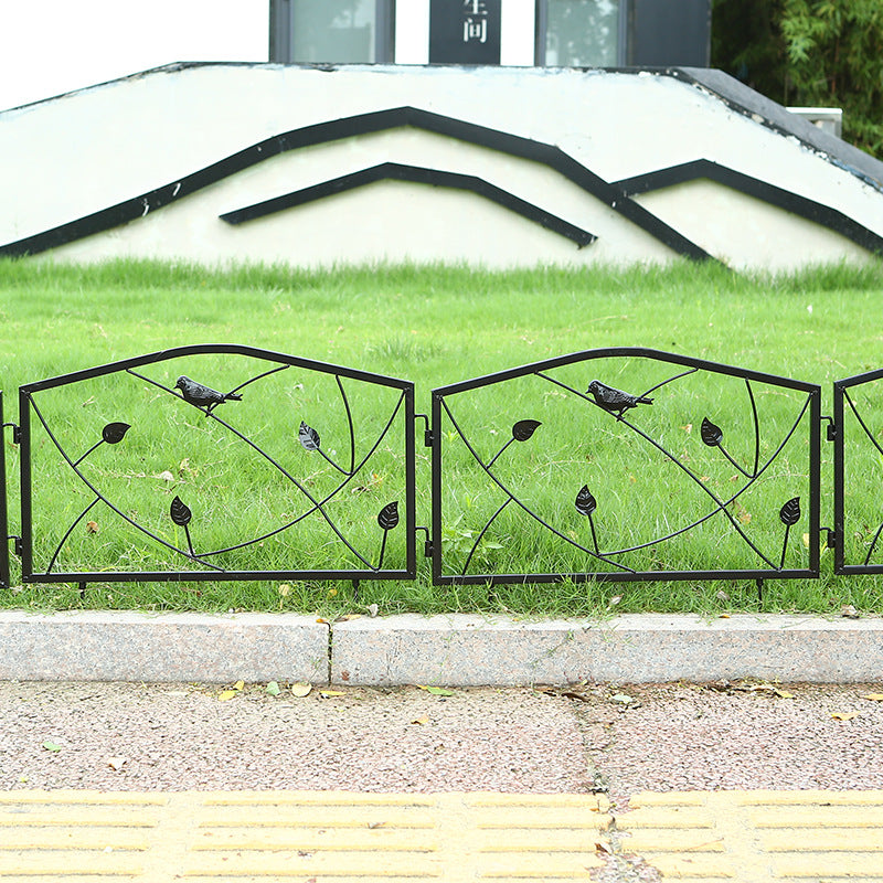 No-Dig Metal Garden Fence Panels for Park Yard Lawn Decoration, Easy Installation