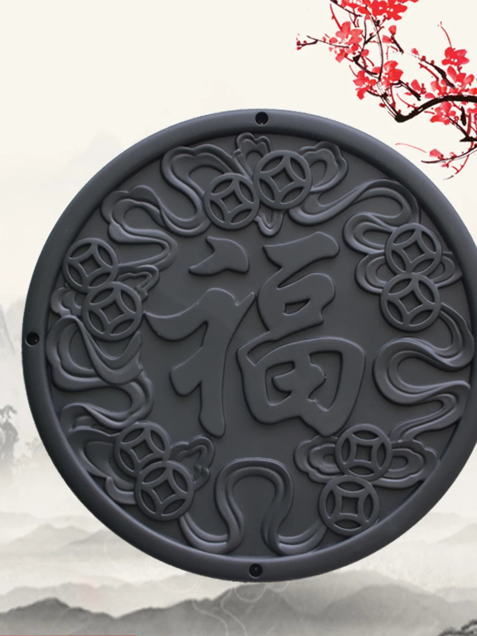 Chinese Octagonal Hollow Wall Decor Outdoor 3D Relief Art