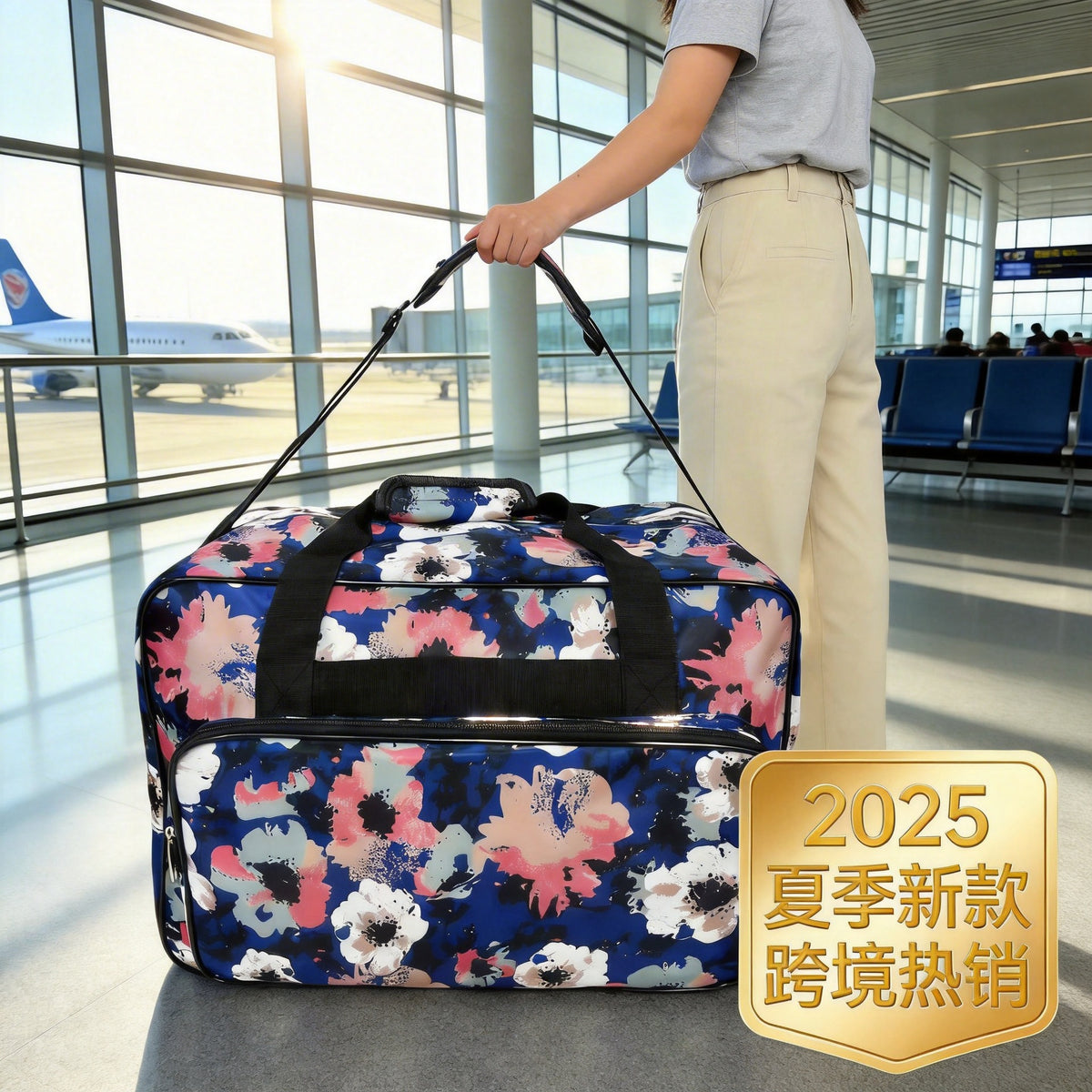 Large Capacity Travel Duffel Bag with Shoulder Strap or Handheld Option