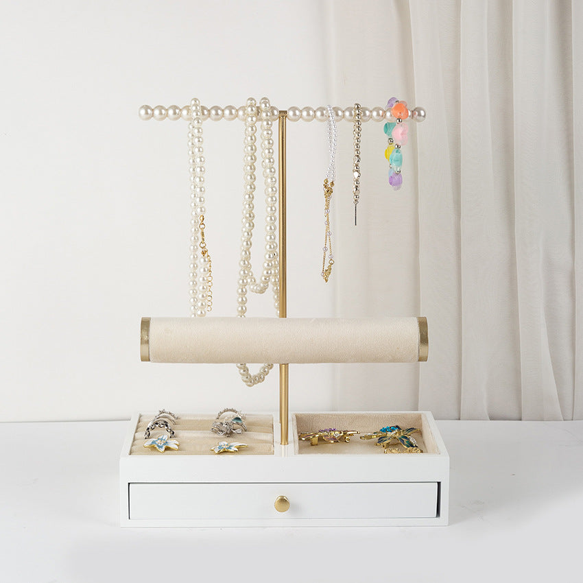 Ins Style 3-Tier Jewelry Display Stand for Necklaces, Earrings, and Rings - Vanity Organizer