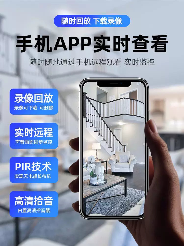 Wireless 3MP 360° Smart Home Security Camera with Night Vision and Remote Access