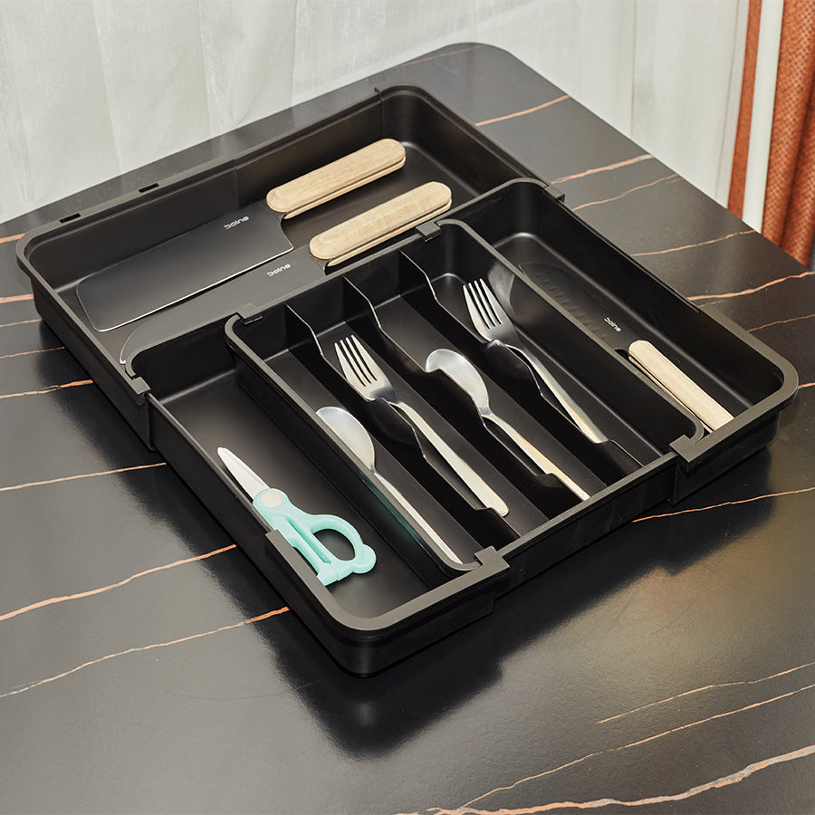 Expandable Kitchen Drawer Organizer for Cutlery and Utensils